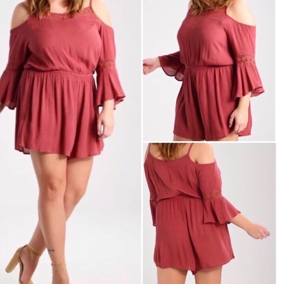 Glamorous Curve Rusty Romper - Picture 1 of 4